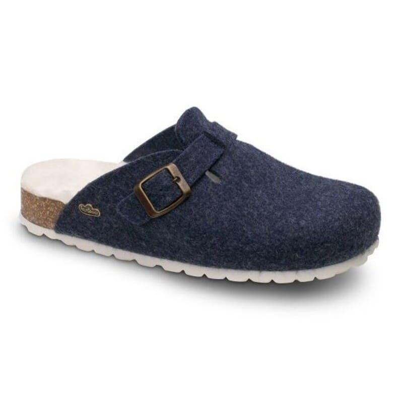 Zapatilla Zueco de Casa Cómoda Fieltro Feliz Caminar