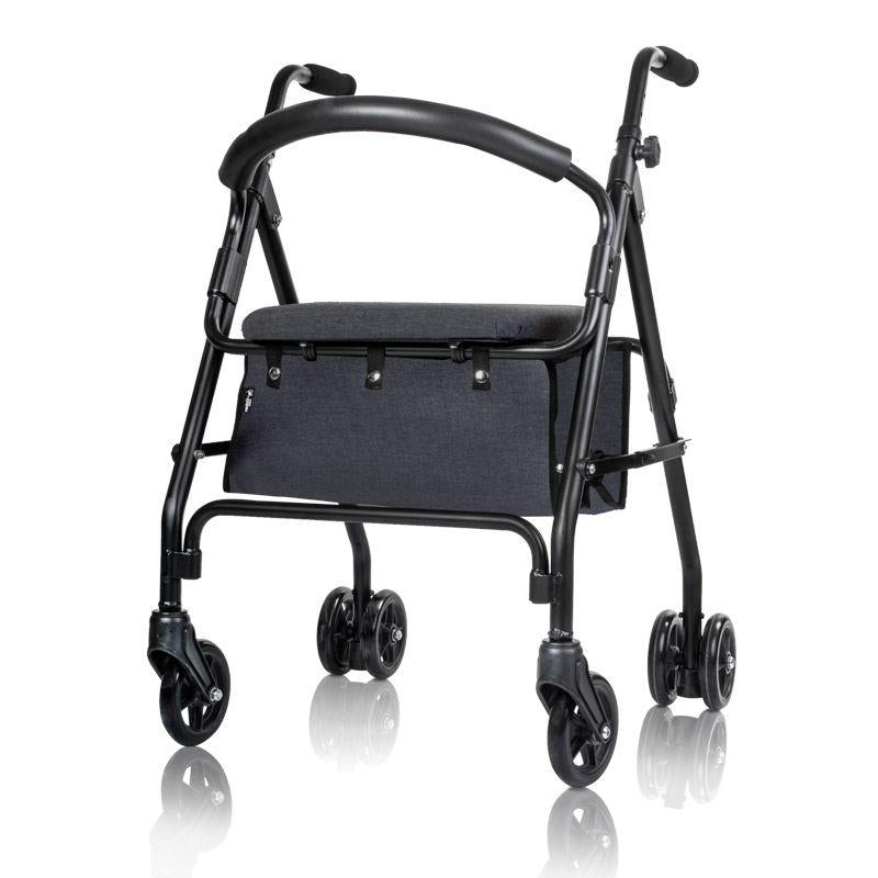 Andador Plegable con Freno de Presión y Asiento