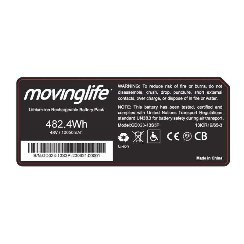 Batería XL 482,4 Wh para Scooter ATTO