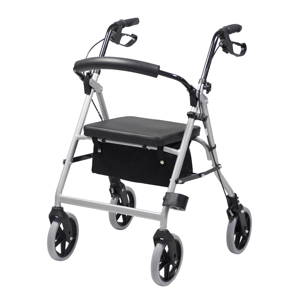 Andador de Aluminio Regulable Plegable con Asiento Nova