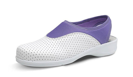 Zueco Profesional de Piel Perforada Antideslizante Sport Lycra Feliz Caminar