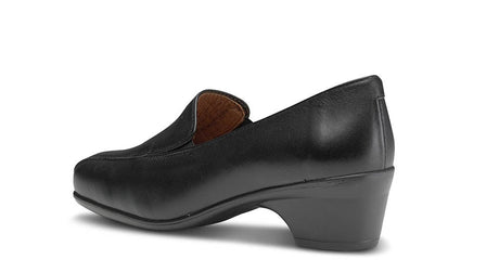 Zapato Piel Negro Cómodo y Ligero Señora Princesa Tacón Feliz Caminar
