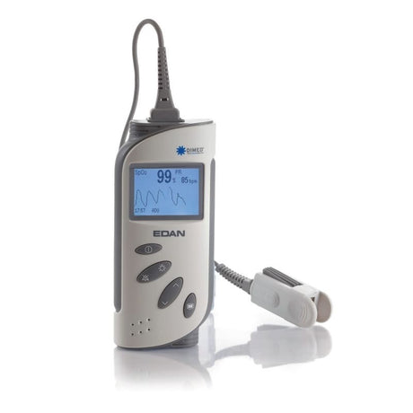 Pulsioximetro portátil con alarmas y monitor