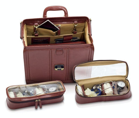 Maletín tradicional de médico en piel de ELITE BAGS