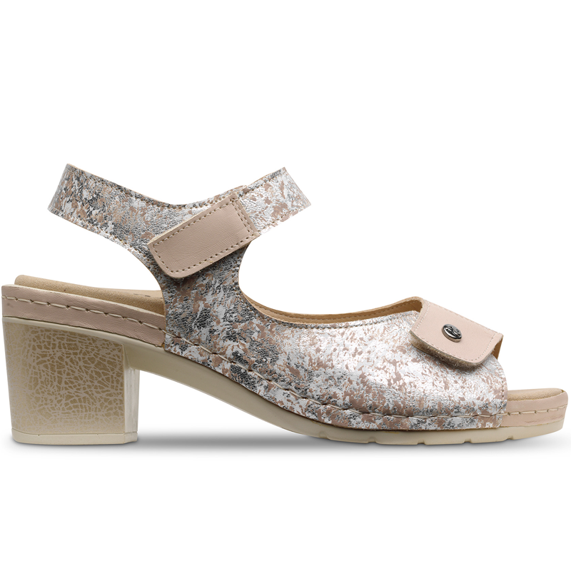 Sandalias de Tacón Cómodas Beige