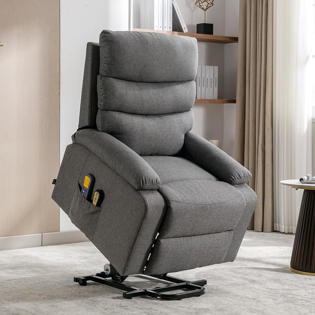 Sillon Reclinable Electrico Levanta Personas Reposapies Blando