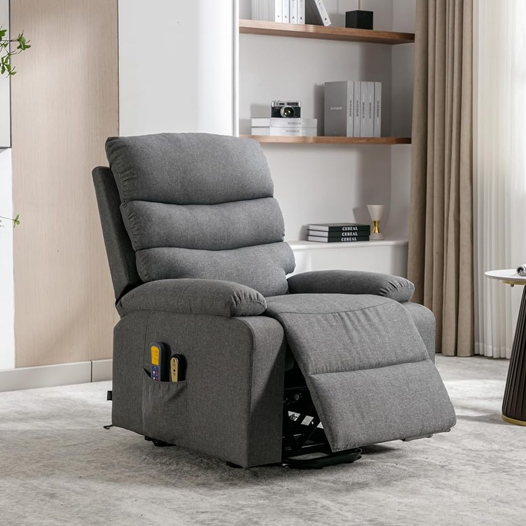 Sillon Reclinable Electrico Levanta Personas Reposapies Elevable
