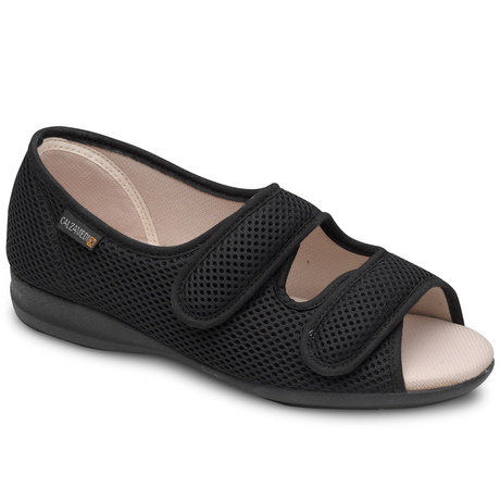Zapatillas Transpirables Puntera Abierta Negro