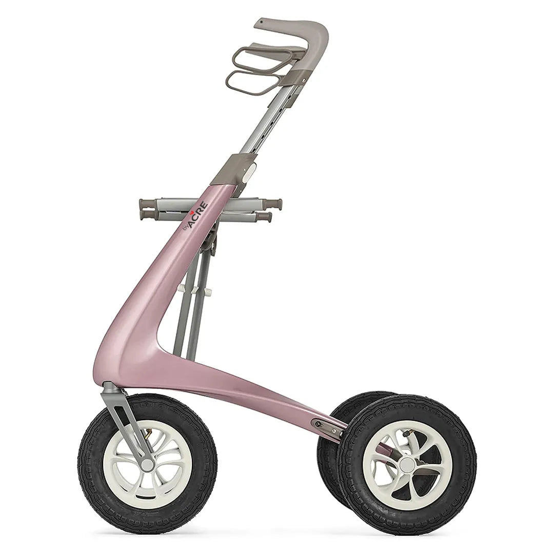 Andador ajustable en altura para adaptarse al usuario y promover una postura saludable de Dortomedical