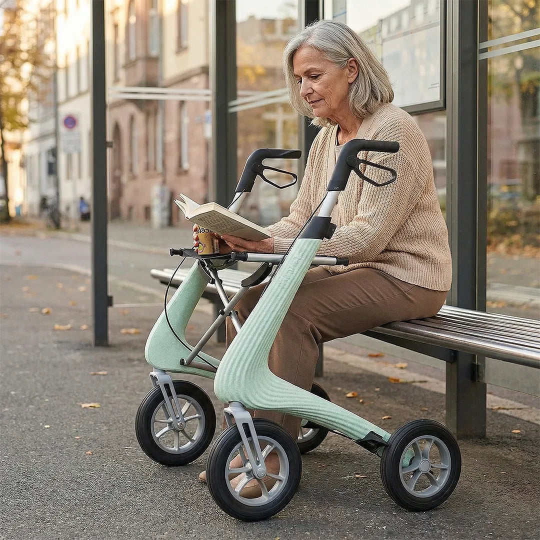 Andador de aluminio y EPP que absorbe impactos para reducir las vibraciones en las manos de Dortomedical