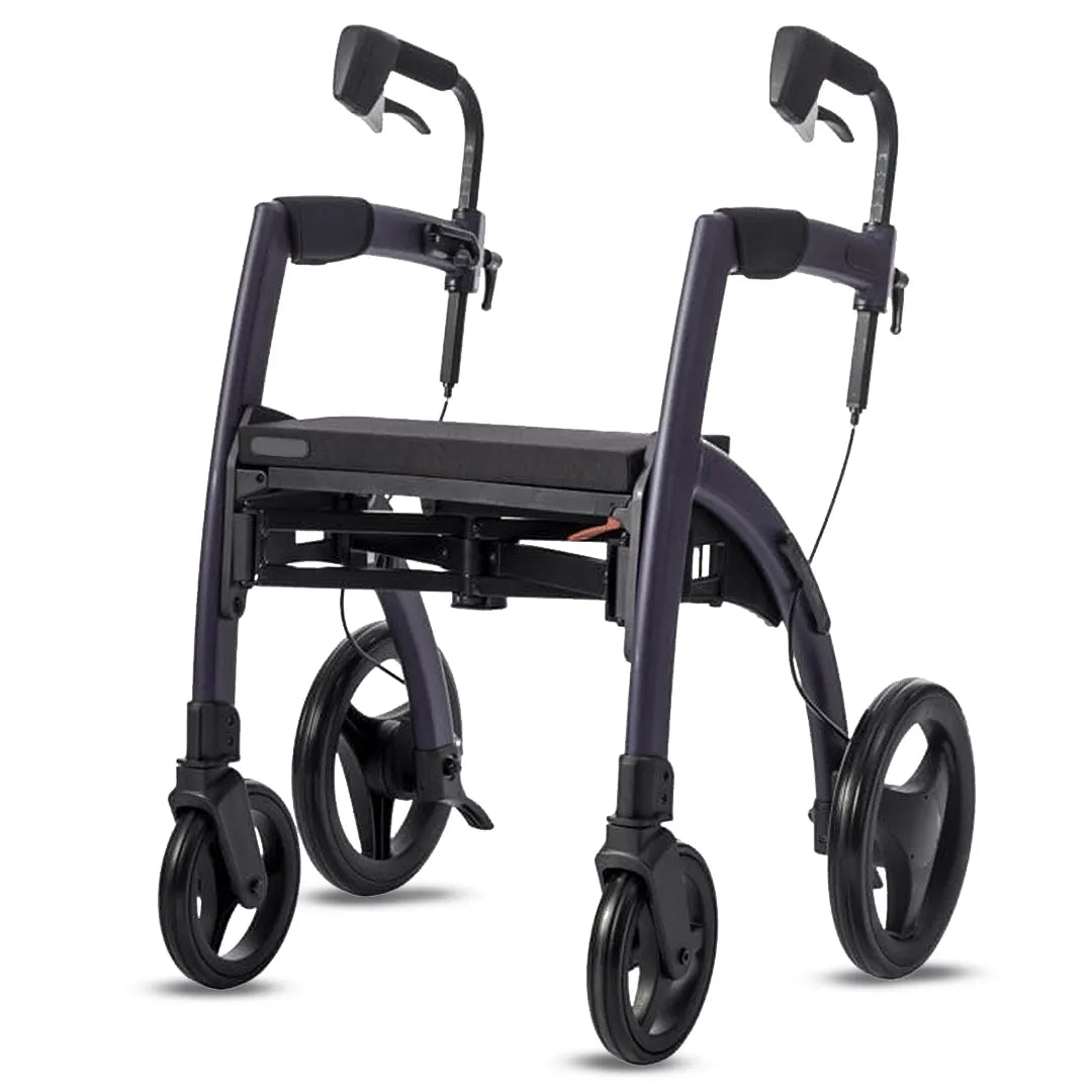 Modelo morado del Andador de aluminio ligero de 11 kg que permite un manejo diario sin esfuerzo físico dortomedical