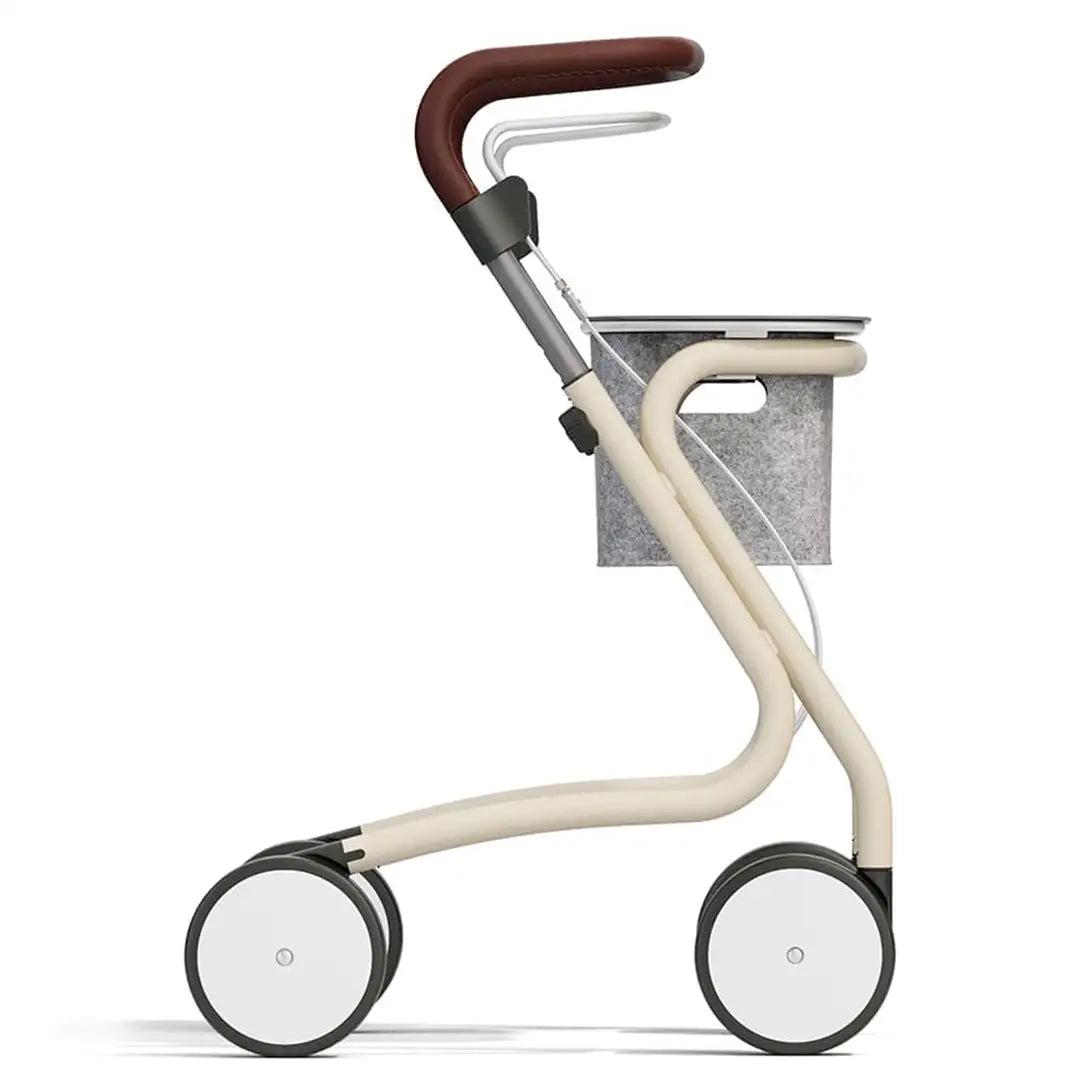 Andador con ruedas de goma blanda y amortiguación para un desplazamiento cómodo y estable dortomedical