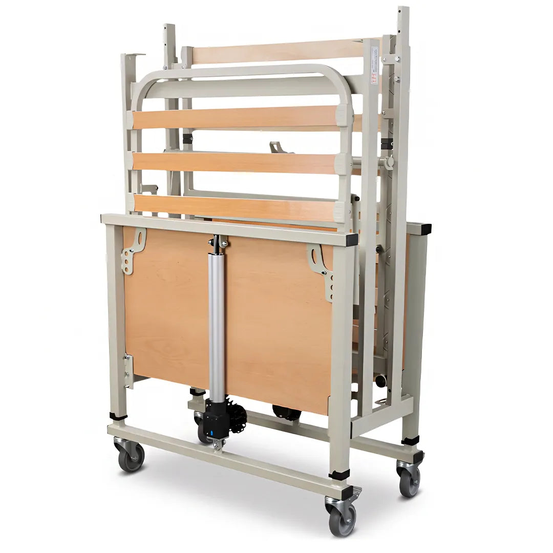 Cama articulada plegable Triumph con estructura de 4 planos que permiten adaptar la posición al usuario dortomedical