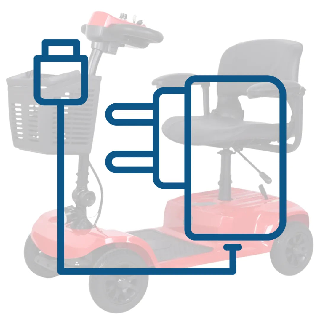 Cargador original del scooter eléctrico de ruedas Lucas dortomedical