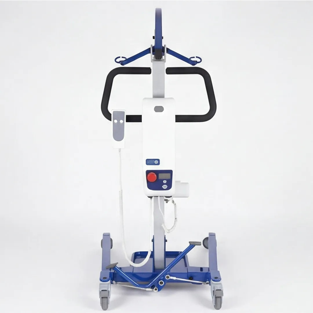 Grúa eléctrica con apertura de patas para un acceso cómodo dortomedical