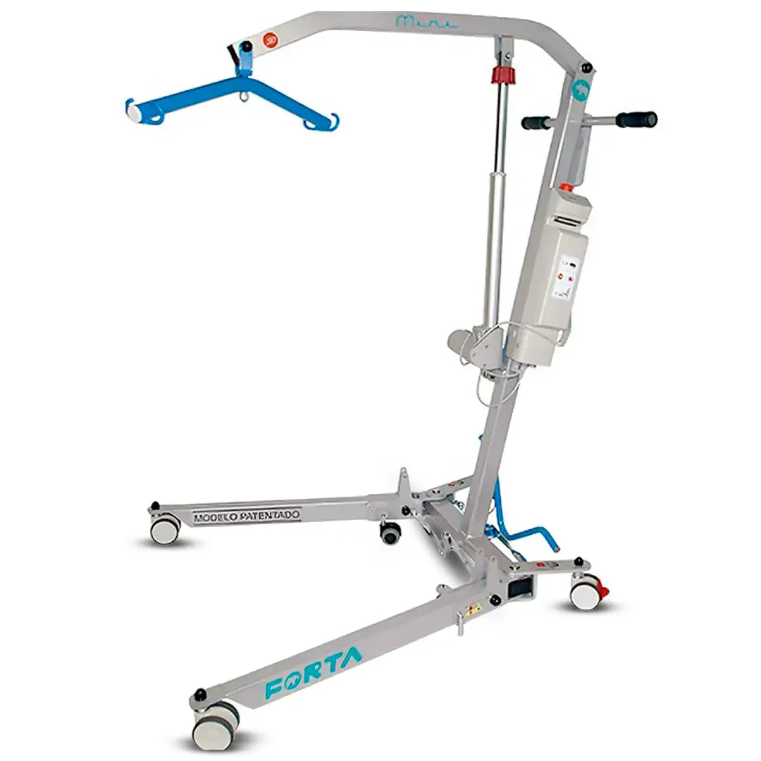 Grúa geriátrica compacta ideal para apoyo diario en el hogar con máxima seguridad dortomedical