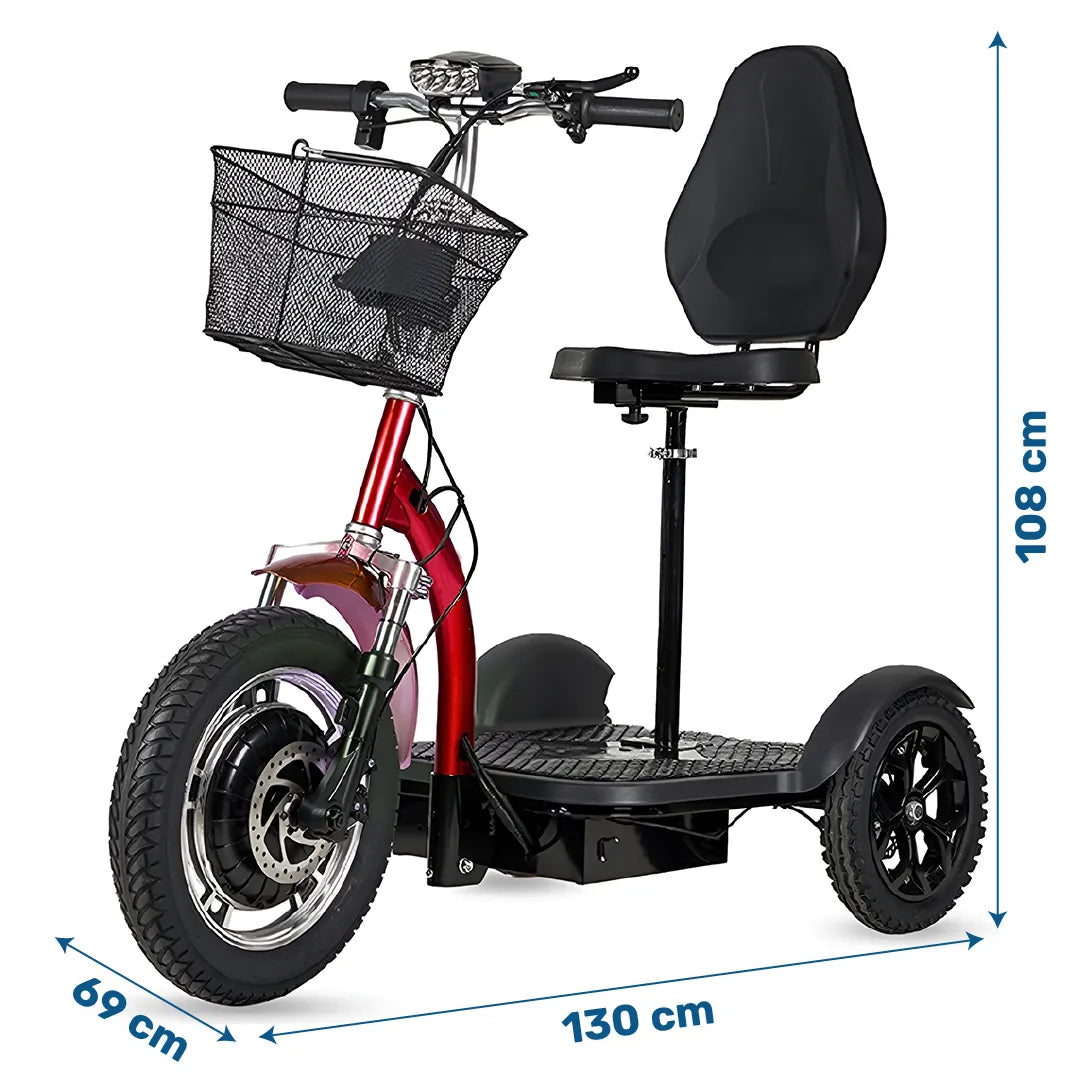Scooter Eléctrico 3 Ruedas Todoterreno 500W dortomedical
