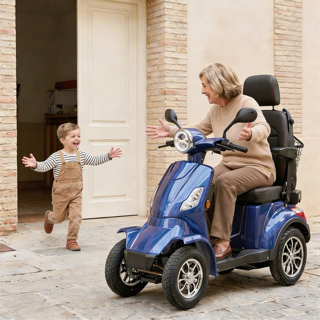 Moto para mayores con batería de litio de larga duración y 60 km de autonomía de Dortomedical