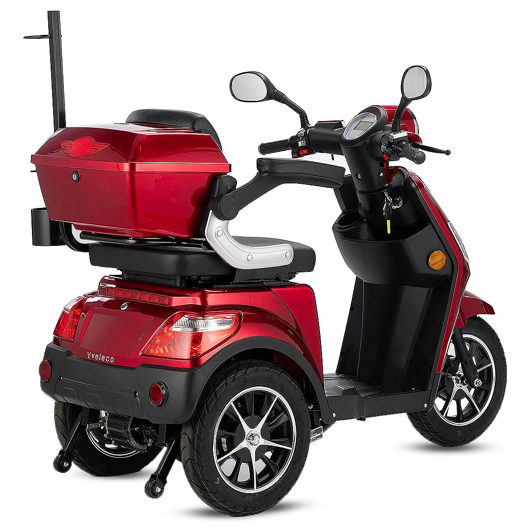 Moto de movilidad con bloqueo de volante y freno de mano para un estacionamiento seguro de Dortomedical