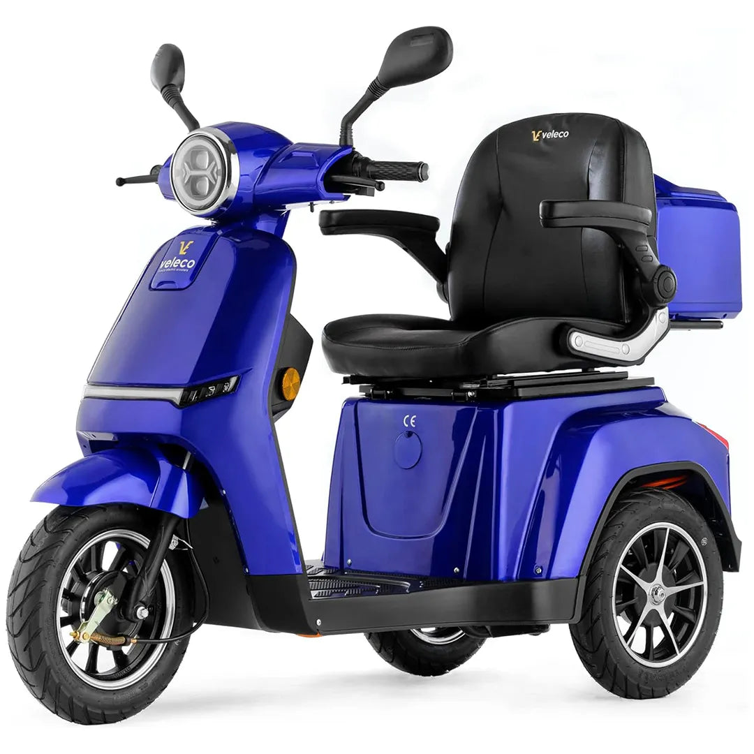 Moto de movilidad reducida con velocidad máxima de 8 km/h para circular con seguridad por la ciudad de Dortomedical