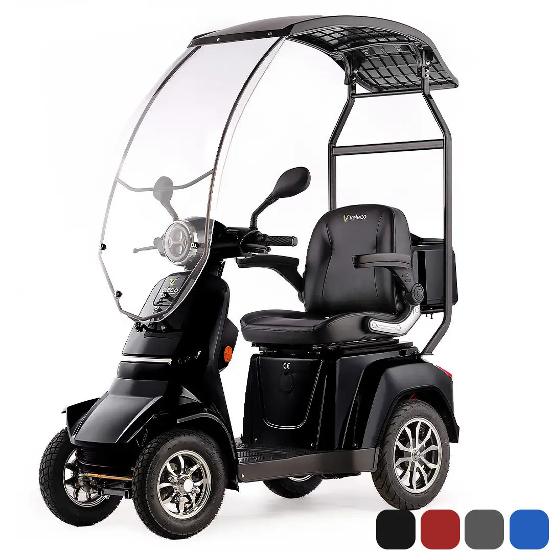 Moto de movilidad reducida con puerto USB para carga y espejos retrovisores dobles de Dortomedical