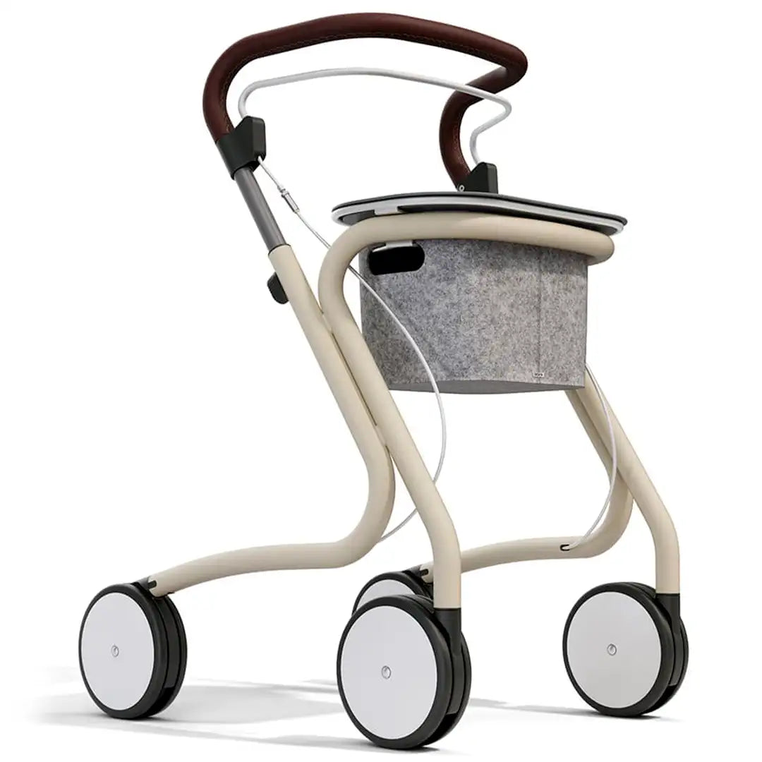 Rollator para interiores con freno ergonómico de una mano que mejora la independencia en las tareas cotidianas dortomedical