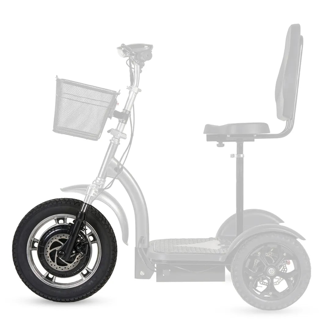 Rueda delantera compatible con el scooter eléctrico 3 ruedas todoterreno 500W dortomedical