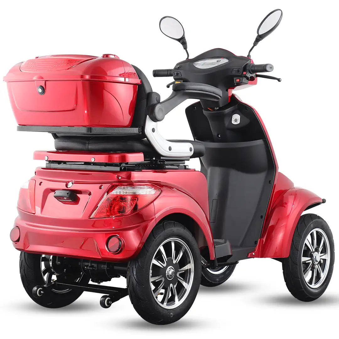 Panel de control del scooter eléctrico de alta gama Faster Neo que muestra el sistema de tres velocidades y marcha atrás para un máximo control en los giros dortomedical
