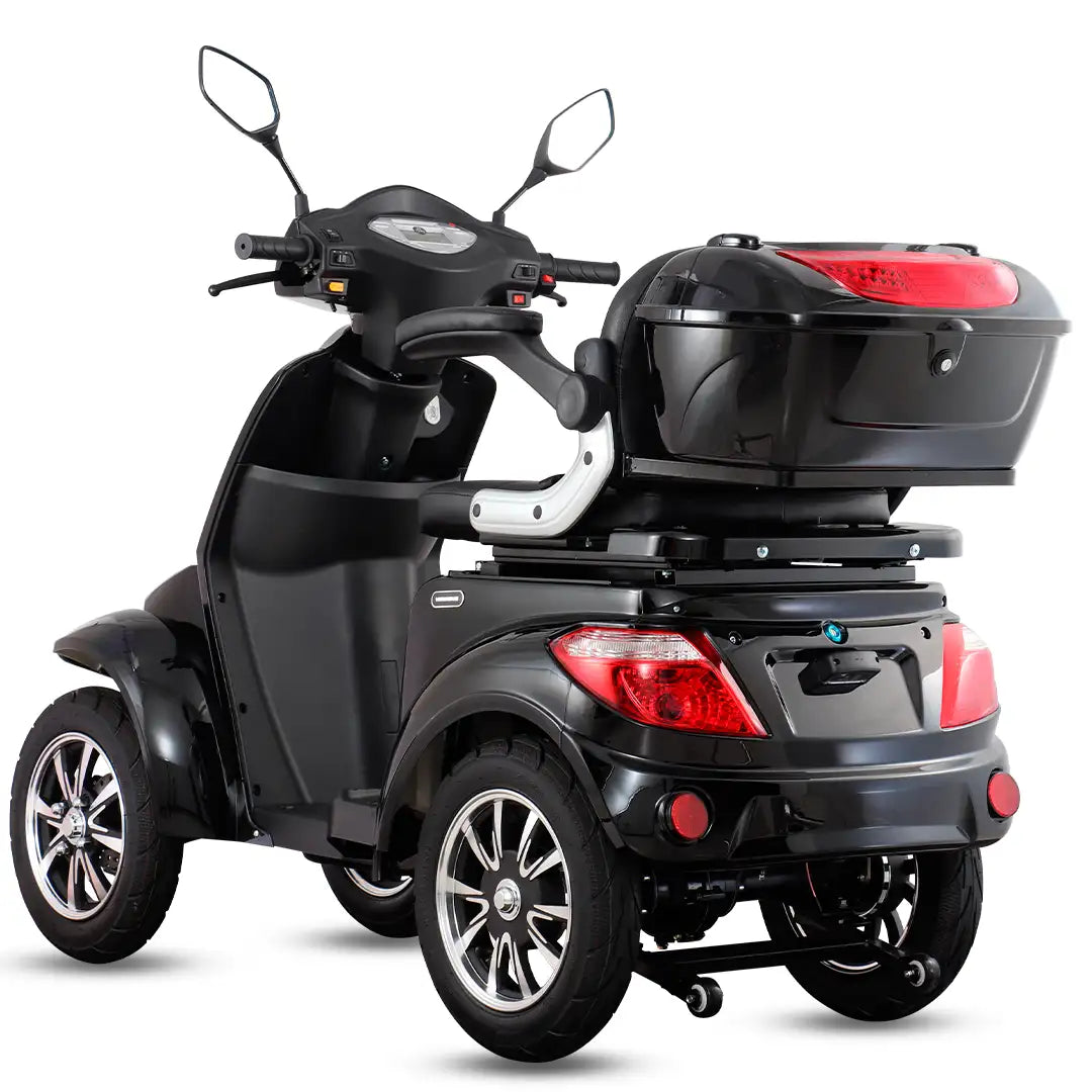 Asiento acolchado premium y respaldo ergonómico del scooter eléctrico cómodo Faster Neo, diseñado para reducir la fatiga en trayectos largos dortomedical