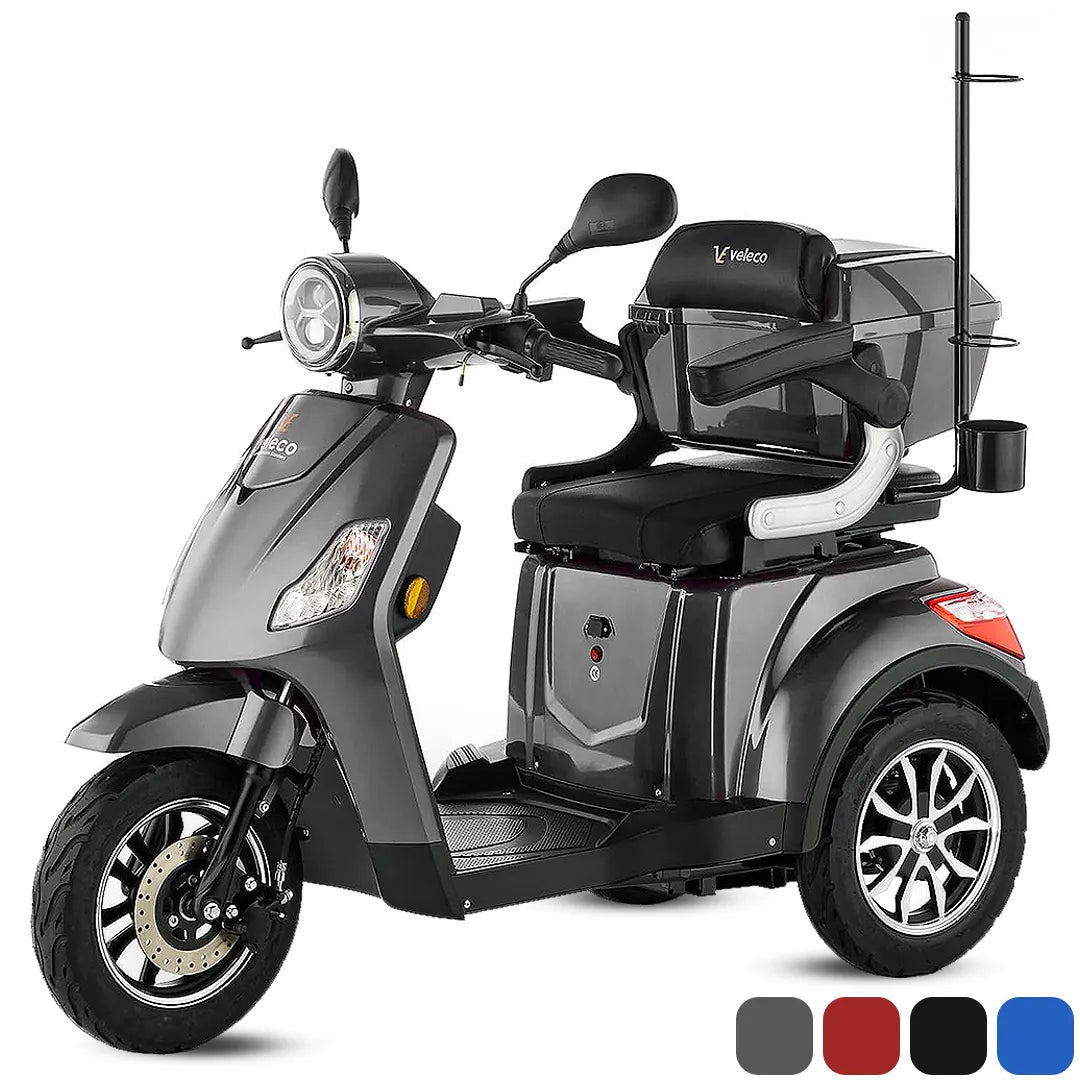 Scooter eléctrico con luces LED de bajo consumo para maximizar el recorrido de la batería de Dortomedical