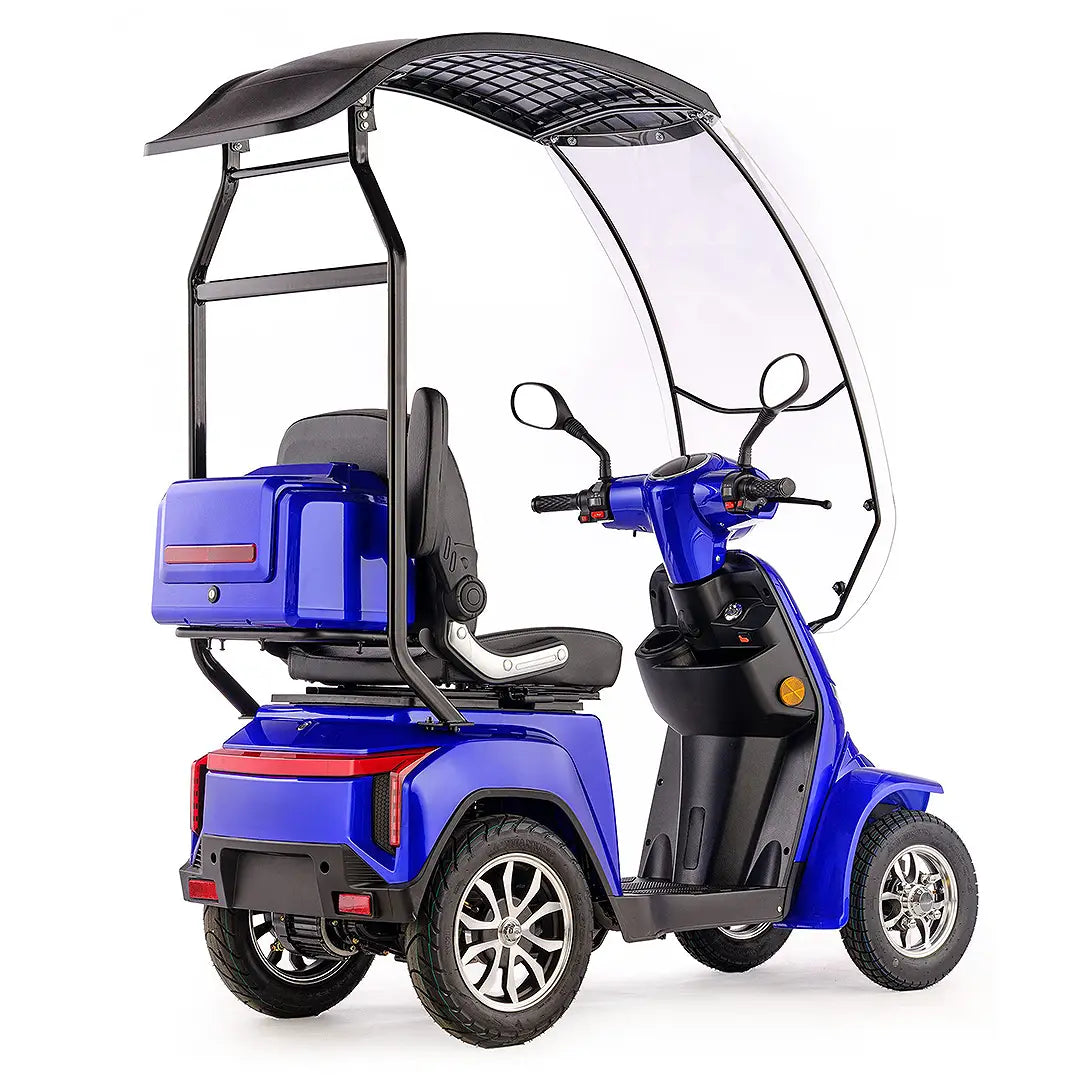 Scooter eléctrico de diseño moderno con mando de control remoto y alarma integrada de Dortomedical