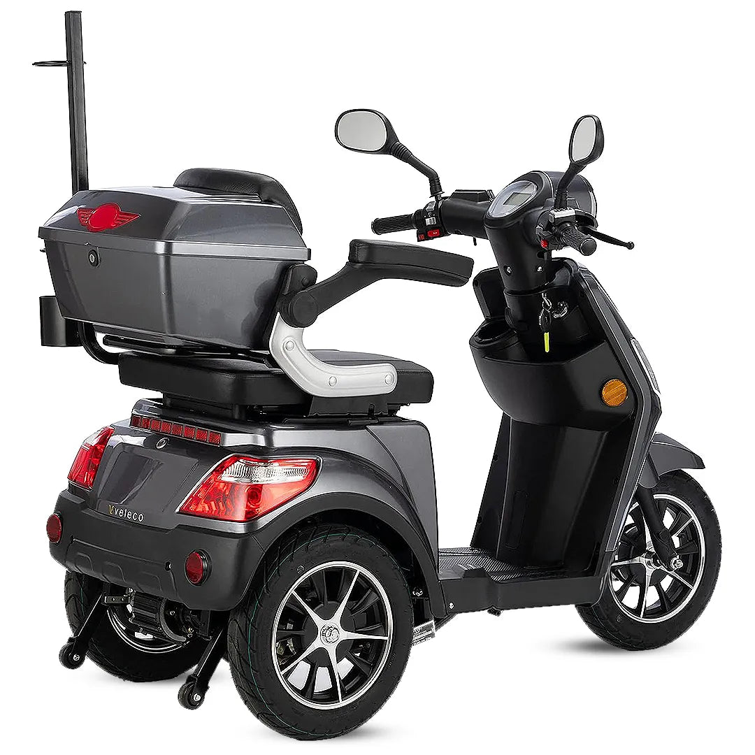 Scooter eléctrico con pantalla LED y luces de cruce para una visibilidad nocturna óptima de Dortomedical
