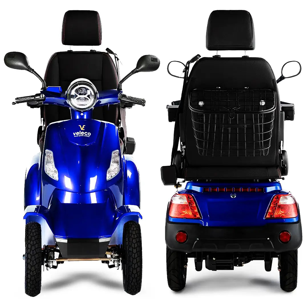 Scooter eléctrico potente con pantalla LED que muestra velocidad y nivel de batería de Dortomedical