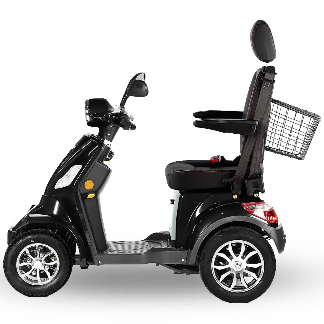Scooter eléctrico robusto que soporta hasta 160 kg de peso con máxima seguridad de Dortomedical