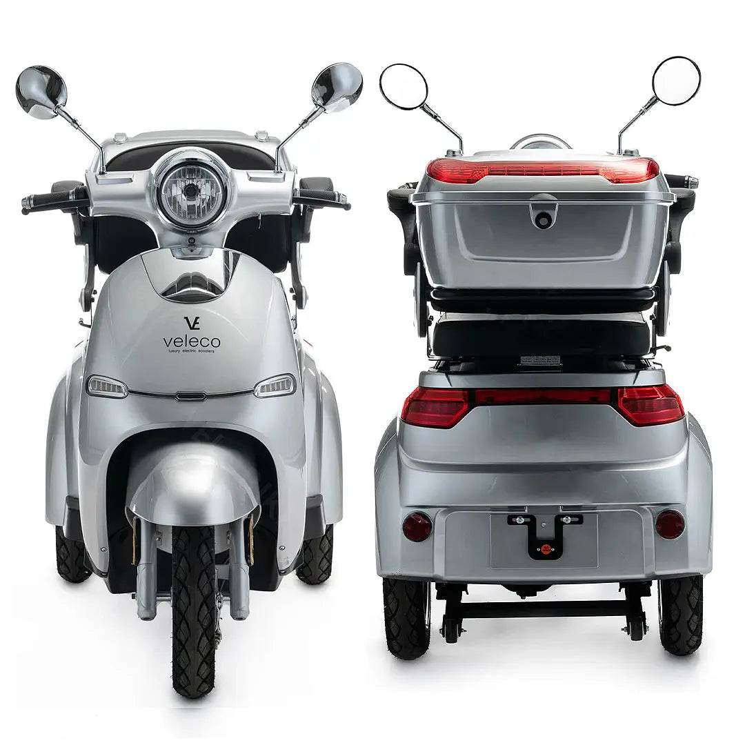 Scooter eléctrico tipo moto con velocidad máxima de 12 km/h para desplazamientos ágiles de Dortomedical