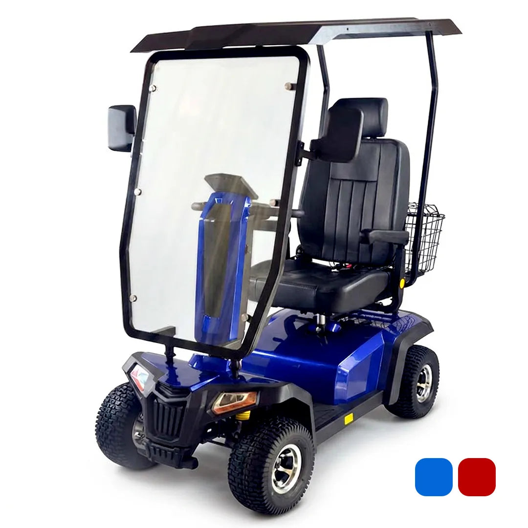 Scooter eléctrico todoterreno con capota de 1400 W para disfrutar de una mayor autonomía y confort dortomedical
