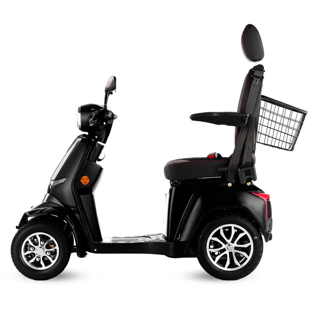 Scooter para movilidad reducida con reposacabezas integrado para promover una postura cervical adecuada de Dortomedical
