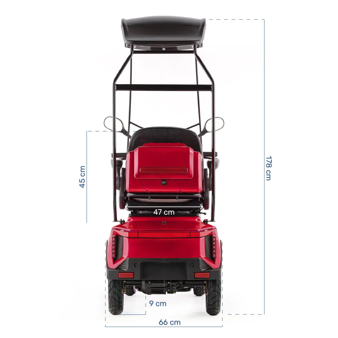Scooter para movilidad reducida diseñado para uso intensivo en cualquier clima de Dortomedical