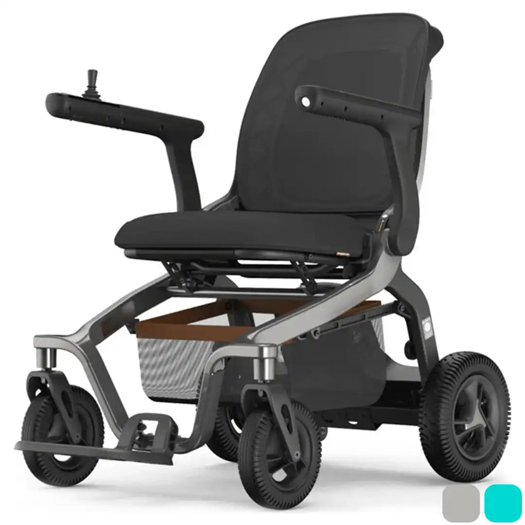 Silla de ruedas eléctrica de diseño moderno con joystick con pantalla TFT, asistente de voz y chasis de alta resistencia que soporta hasta 150 kg dortomedical
