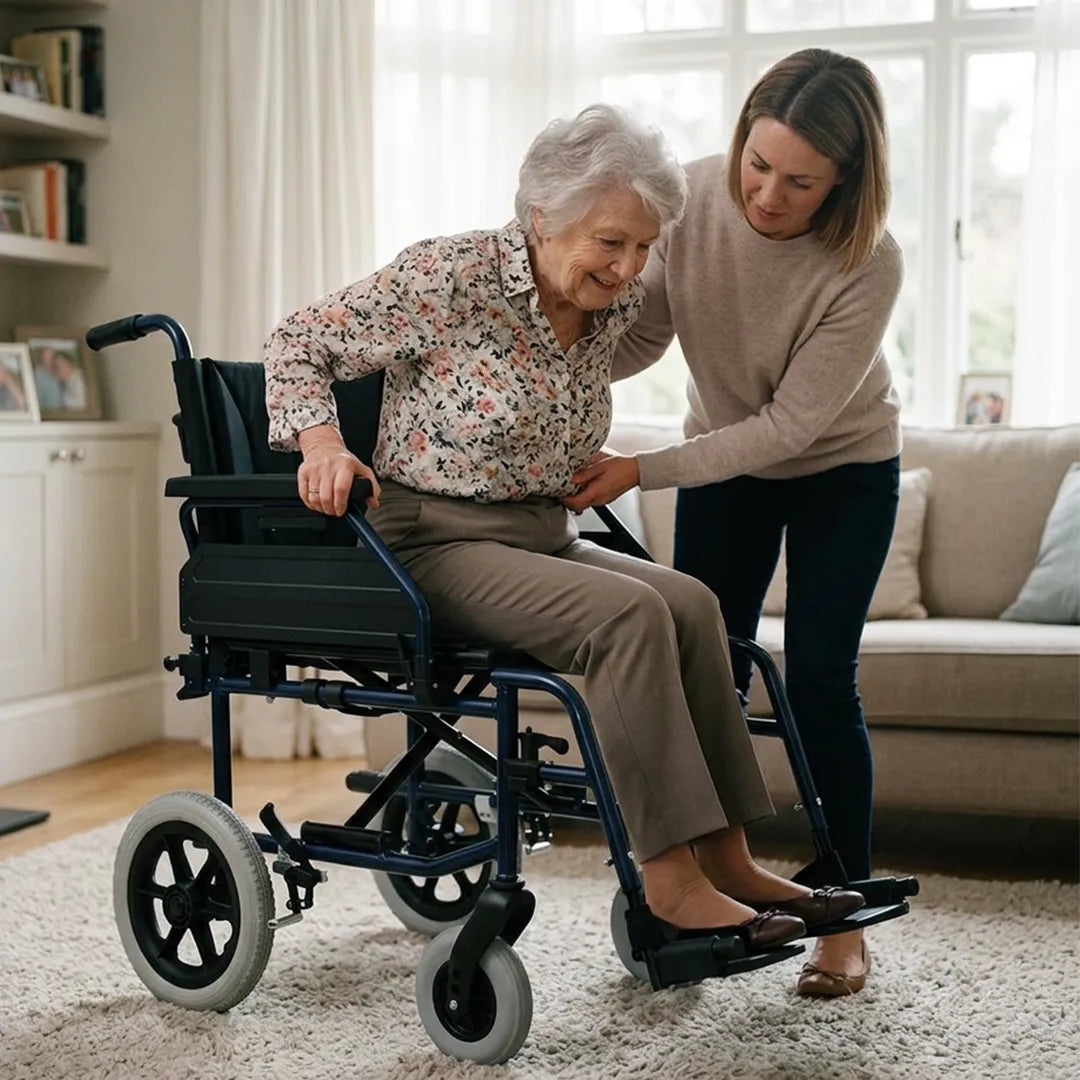 Silla de ruedas estrecha disponible en 4 medidas de ancho para una adaptabilidad perfecta Dortomedical