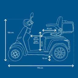 Moto scooter dimensiones