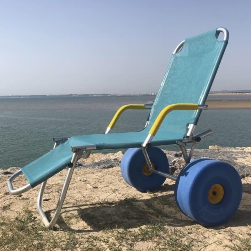 Tumbona playa discapacitados