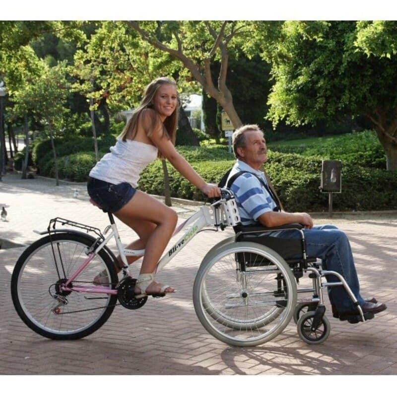 Bicicleta para silla ruedas