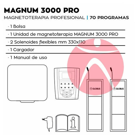 Máquina de Magnetoterapia GLOBUS Magnum 3000 Pro