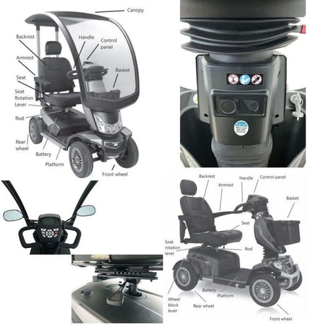 Moto Eléctrica con Techo Potente Mobility 260