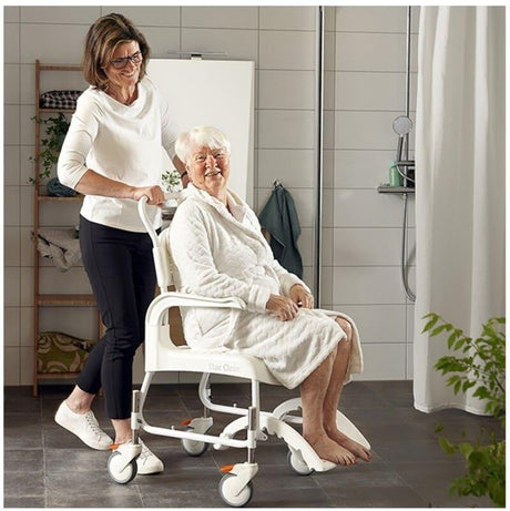 Silla de Ducha y wc Clean ALTURA REGULABLE con 4 Frenos