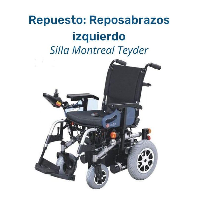 Repuesto: Reposabrazos IZQUIERDO Silla Montreal Teyder
