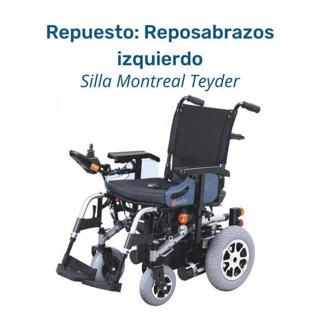 Repuesto: Reposabrazos IZQUIERDO Silla Montreal Teyder