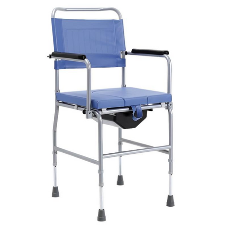 Silla con Inodoro Regulable en Altura y Asiento Acolchado Kómoda