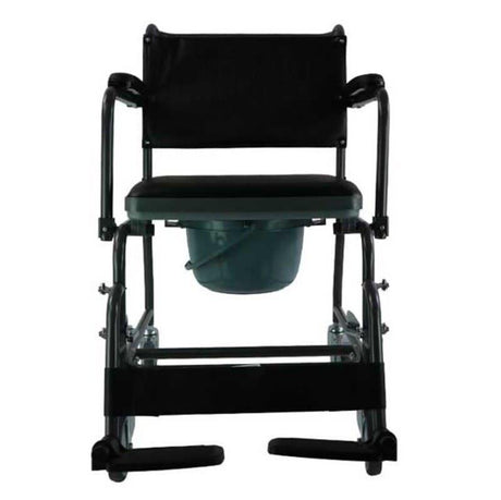 Silla de Ruedas con Inodoro y Brazos Abatibles de Prim